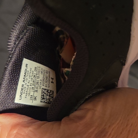 Under Armour Kids' Black and Orange Sneakers - Picture 5 of 12